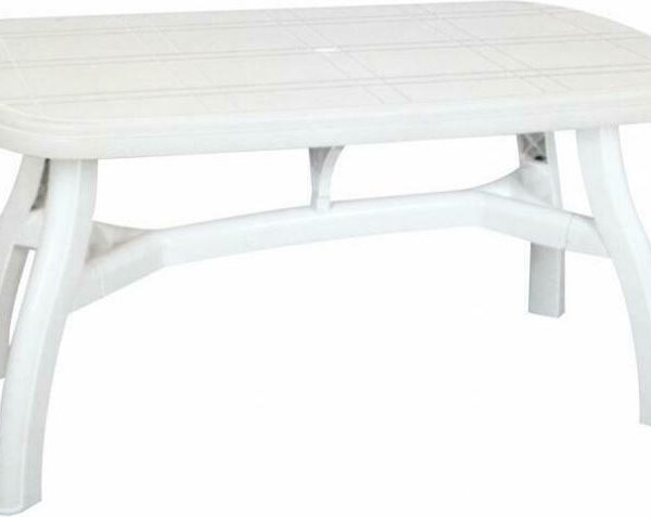 Τραπέζι "LIAR" πλαστικό σε χρώμα λευκό 150x90x72