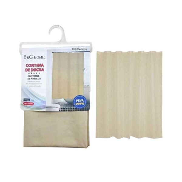 Κουρτίνα μπάνιου - Beige - 1.8x2m - 25750