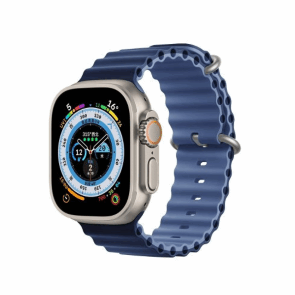 Σετ Smartwatch με 4 λουράκια - LG81 Ultra - 065110 - Blue
