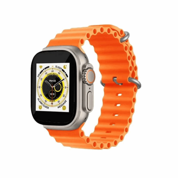 Σετ Smartwatch με 4 λουράκια - LG81 Ultra - 065110 - Orange