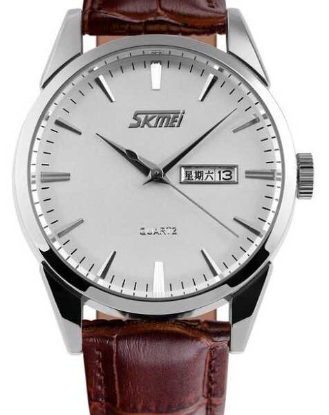 Αναλογικό ρολόι χειρός – Skmei - 9073 - Brown/Silver