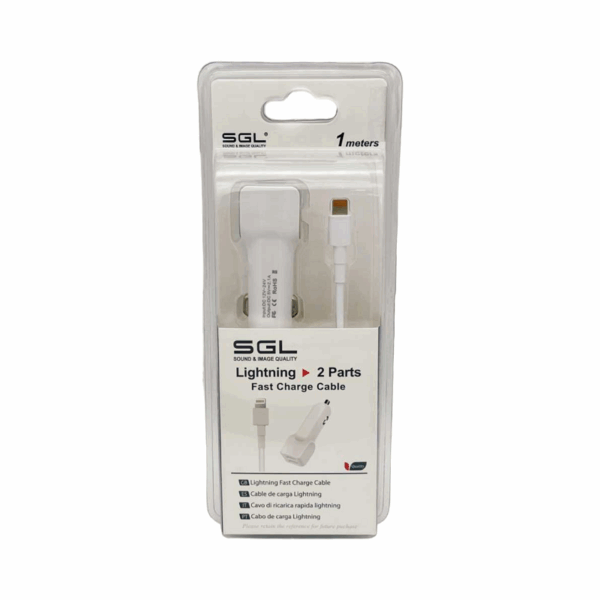 Φορτιστής αναπτήρα αυτοκινήτου - Lightning - D5-V2 - 1m - 099675